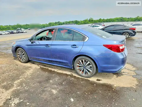 2018 Subaru Legacy 2.5I VIN 4S3BNAB66J3038639 фото 2
