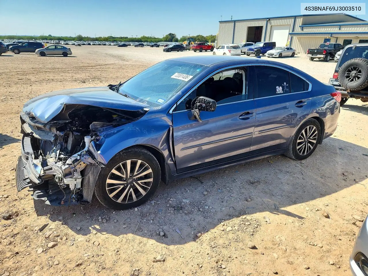2018 Subaru Legacy 2.5I Premium VIN 4S3BNAF69J3003510 фото 1