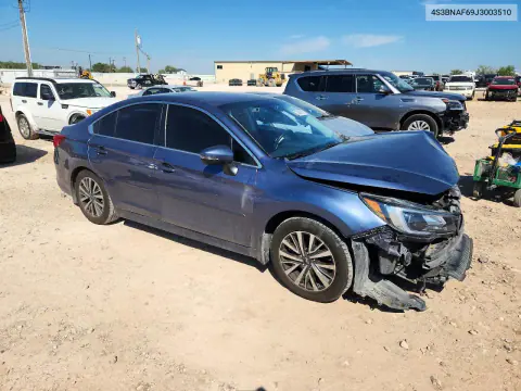 2018 Subaru Legacy 2.5I Premium VIN 4S3BNAF69J3003510 фото 4