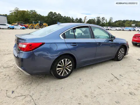 2018 Subaru Legacy 2.5I Premium VIN 4S3BNAF62J3020312 фото 3