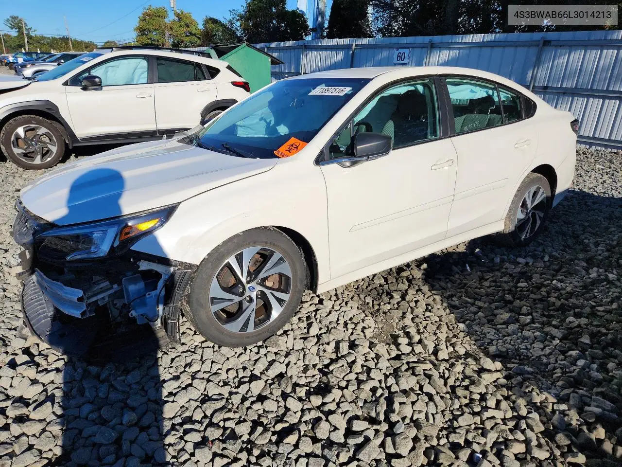 2020 Subaru Legacy VIN 4S3BWAB66L3014213 фото 1