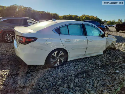 2020 Subaru Legacy VIN 4S3BWAB66L3014213 фото 3