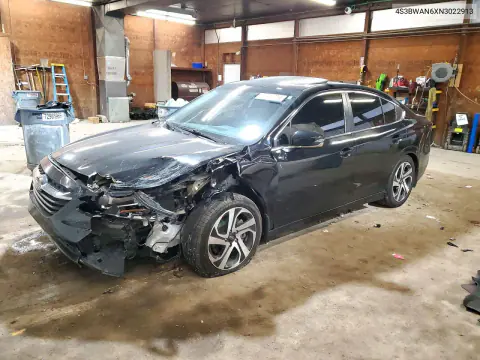 4S3BWAN6XN3022913 — 2022 Subaru Legacy, Передняя часть, фото до ремонта