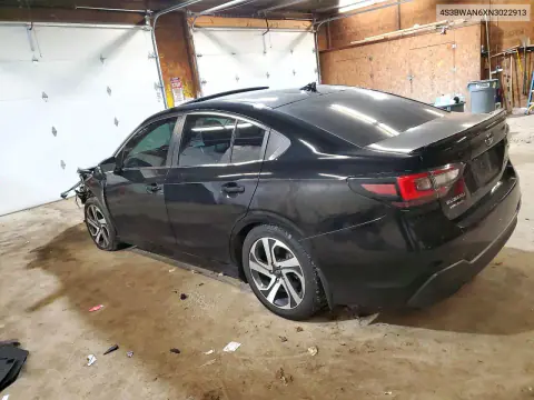 2022 Subaru Legacy Limited VIN 4S3BWAN6XN3022913 фото 2