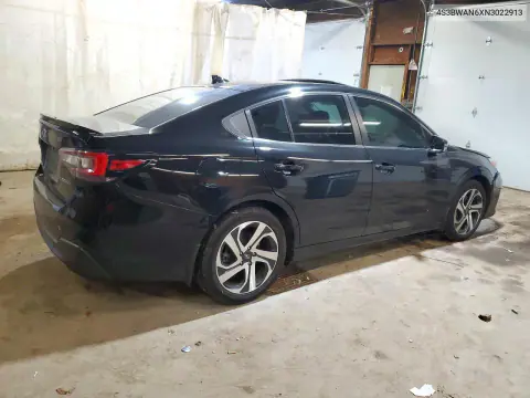 2022 Subaru Legacy Limited VIN 4S3BWAN6XN3022913 фото 3