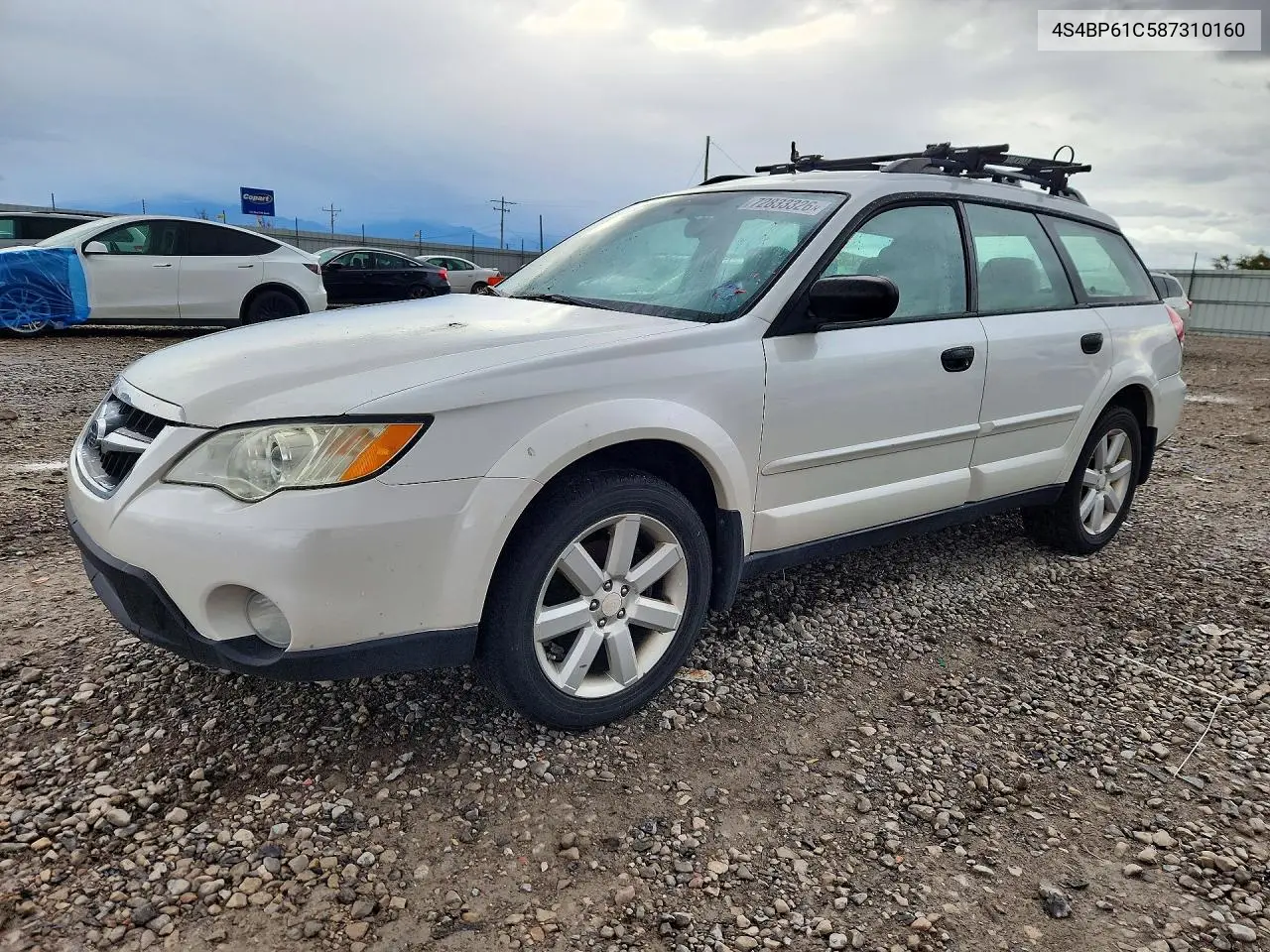 2008 Subaru Outback 2.5I VIN 4S4BP61C587310160 фото 1