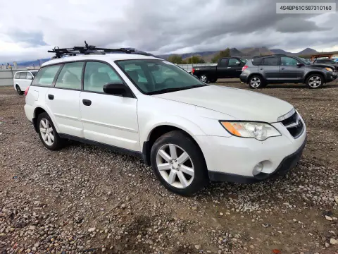 2008 Subaru Outback 2.5I VIN 4S4BP61C587310160 фото 4