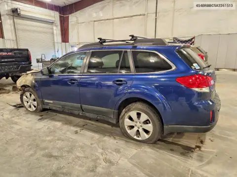 4S4BRBBC5A3361513 — 2010 Subaru Outback, фото 2 с аукциона Copart, Пожар
