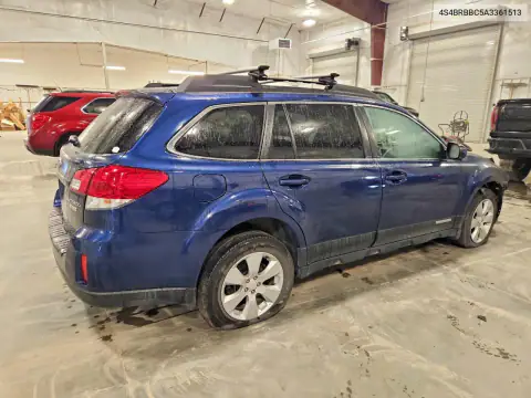 4S4BRBBC5A3361513 — 2010 Subaru Outback, фото 3 с аукциона Copart, Пожар