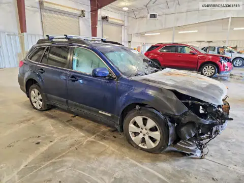 4S4BRBBC5A3361513 — 2010 Subaru Outback, фото 4 с аукциона Copart, Пожар