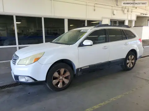 4S4BRDKC3A2375007 — 2010 Subaru Outback, Сторона, фото до ремонта
