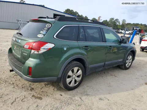 2011 Subaru Outback 2.5I Limited VIN 4S4BRBLC8B3371730 фото 3