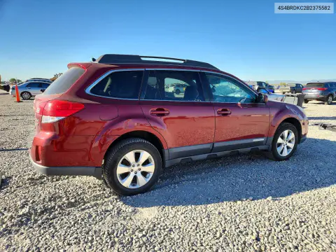 2011 Subaru Outback 3.6R Limited VIN 4S4BRDKC2B2375582 фото 3
