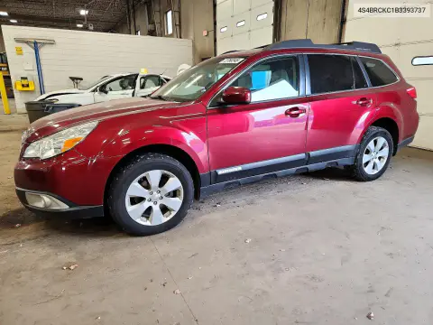4S4BRCKC1B3393737 — 2011 Subaru Outback, Механические повреждения, фото до ремонта