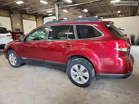 2011 Subaru Outback 2.5I Limited VIN 4S4BRCKC1B3393737 фото 2