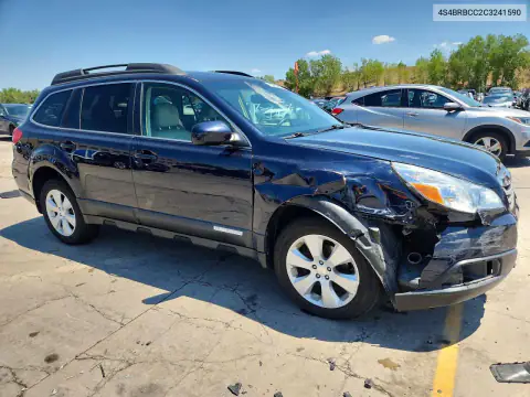 4S4BRBCC2C3241590 — 2012 Subaru Outback, фото 4 с аукциона Copart 19.10.2026, Передняя часть