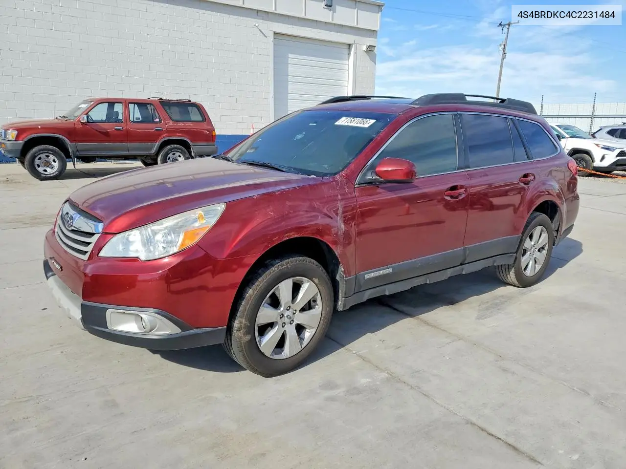 2012 Subaru Outback 3.6R Limited VIN 4S4BRDKC4C2231484 фото 1