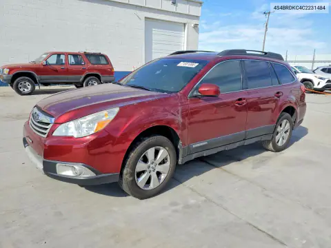 4S4BRDKC4C2231484 — 2012 Subaru Outback, Пожар, фото до ремонта