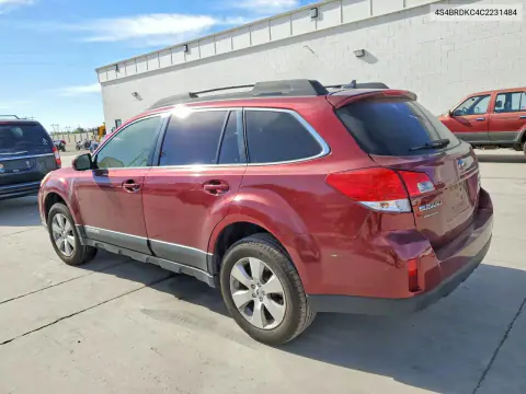 2012 Subaru Outback 3.6R Limited VIN 4S4BRDKC4C2231484 фото 2