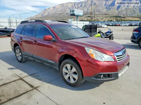 2012 Subaru Outback 3.6R Limited VIN 4S4BRDKC4C2231484 фото 4