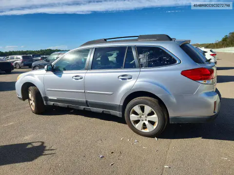 2012 Subaru Outback 2.5I Premium VIN 4S4BRBCC5C3272798 фото 2