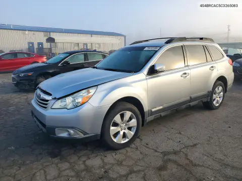 4S4BRCAC5C3265083 — 2012 Subaru Outback, Передняя часть, фото до ремонта