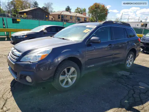 4S4BRDKCXD2231572 — 2013 Subaru Outback, Биологическая / Химическая опасность, фото до ремонта