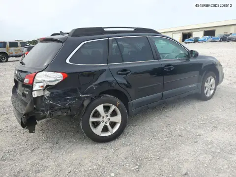 2013 Subaru Outback 2.5I Limited VIN 4S4BRBKC0D3208512 фото 3