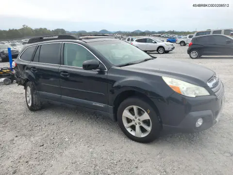 2013 Subaru Outback 2.5I Limited VIN 4S4BRBKC0D3208512 фото 4