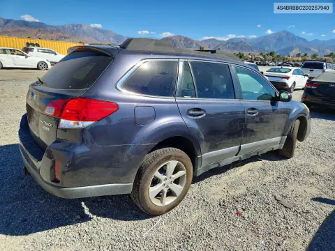 2013 Subaru Outback 2.5I Premium VIN 4S4BRBBC2D3257940 фото 3