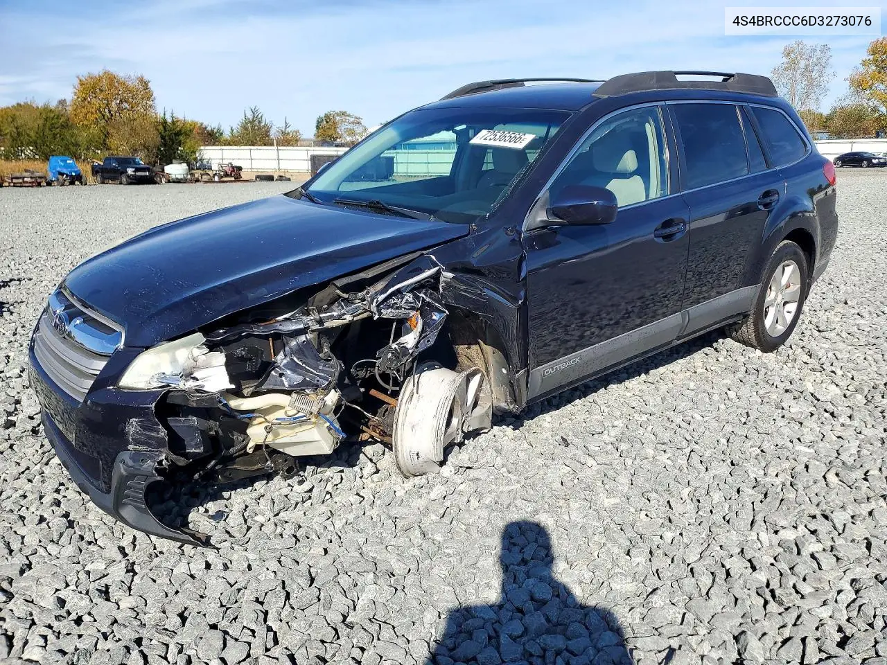 2013 Subaru Outback 2.5I Premium VIN 4S4BRCCC6D3273076 фото 1