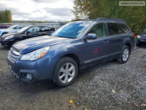 4S4BRCCC4D3261069 — 2013 Subaru Outback, Задняя часть, фото до ремонта