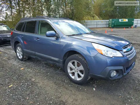 2013 Subaru Outback 2.5I Premium VIN 4S4BRCCC4D3261069 фото 4