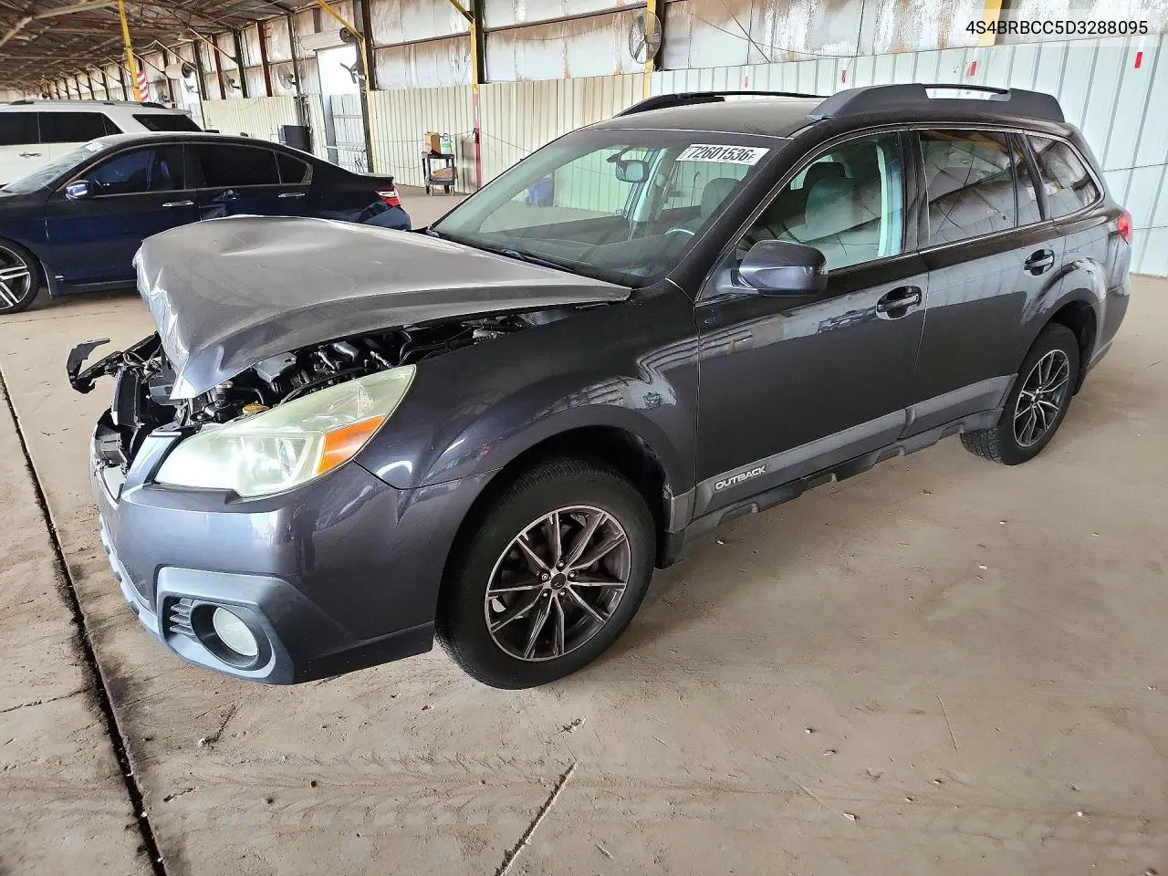 4S4BRBCC5D3288095 Subaru Outback 2013 — повреждение Передняя часть, фото до ремонта