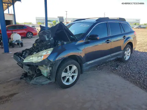 4S4BRBCC7E3254886 — 2014 Subaru Outback, Передняя часть, фото до ремонта