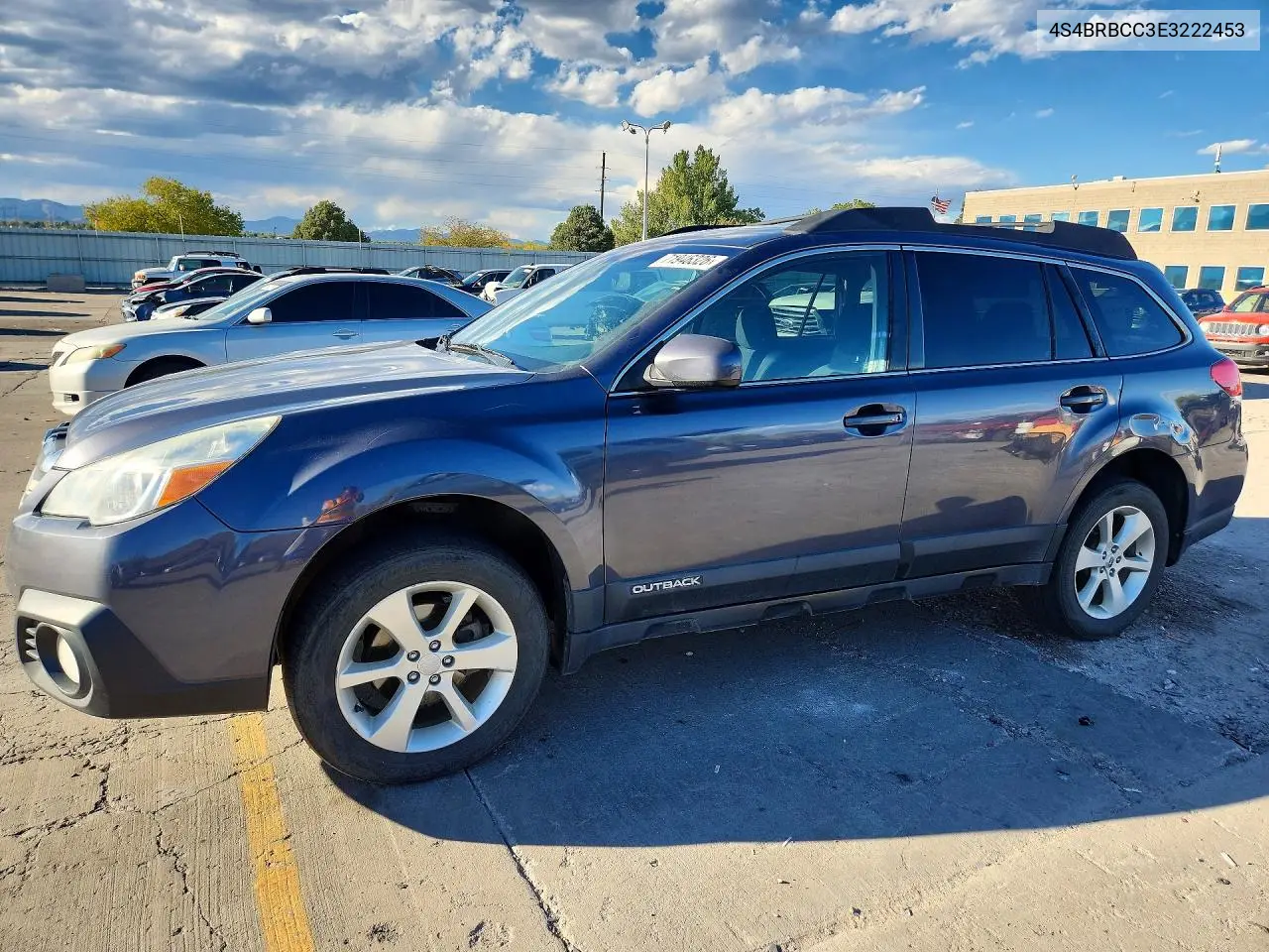 2014 Subaru Outback 2.5I Premium VIN 4S4BRBCC3E3222453 фото 1