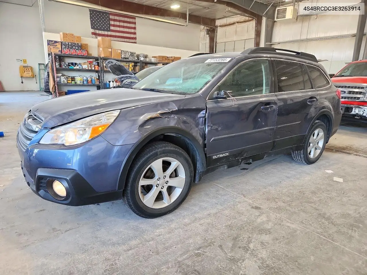 2014 Subaru Outback 2.5I Premium VIN 4S4BRCDC3E3263914 фото 1