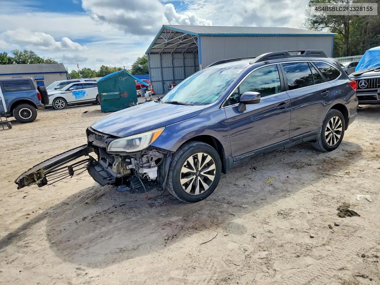 2015 Subaru Outback 2.5I Limited VIN 4S4BSBLC2F3328155 фото 1