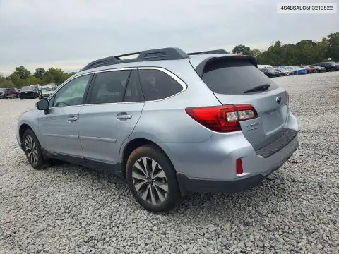 2015 Subaru Outback 2.5I Limited VIN 4S4BSALC6F3213522 фото 2