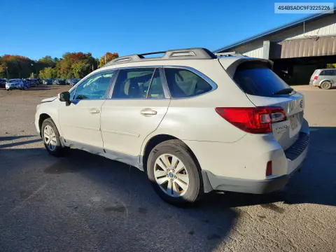 2015 Subaru Outback 2.5I Premium VIN 4S4BSADC9F3225226 фото 2