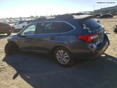 2016 Subaru Outback 2.5I Premium VIN 4S4BSACC7G3338756 фото 2