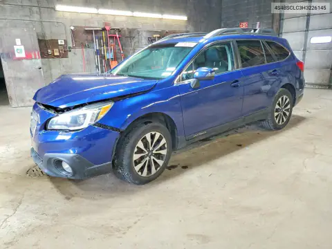4S4BSCLC3H3226145 — 2017 Subaru Outback, Пожар, фото до ремонта