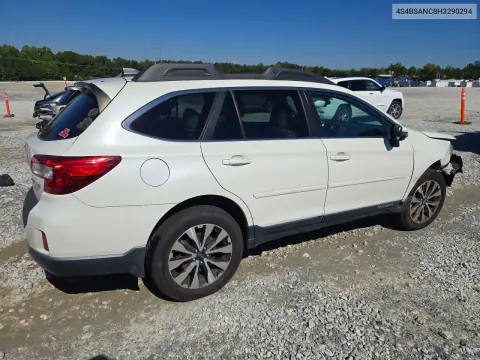 2017 Subaru Outback 2.5I Limited VIN 4S4BSANC8H3290294 фото 3