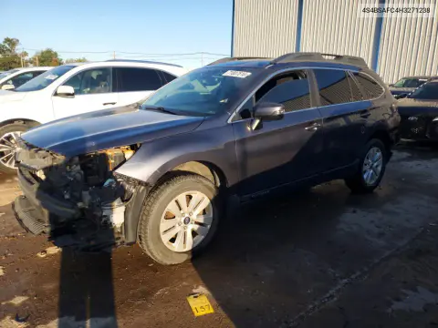 4S4BSAFC4H3271238 — 2017 Subaru Outback, Задняя часть, фото до ремонта