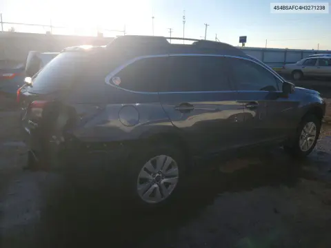 2017 Subaru Outback 2.5I Premium VIN 4S4BSAFC4H3271238 фото 3