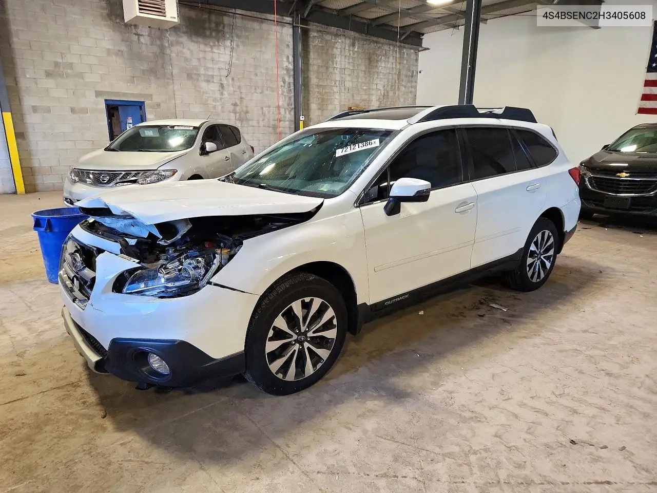 2017 Subaru Outback 3.6R Limited VIN 4S4BSENC2H3405608 фото 1