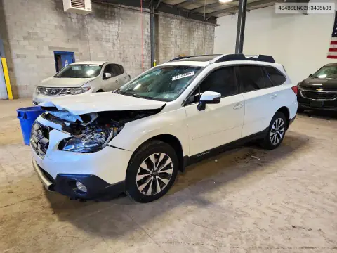 4S4BSENC2H3405608 — 2017 Subaru Outback, Передняя часть, фото до ремонта
