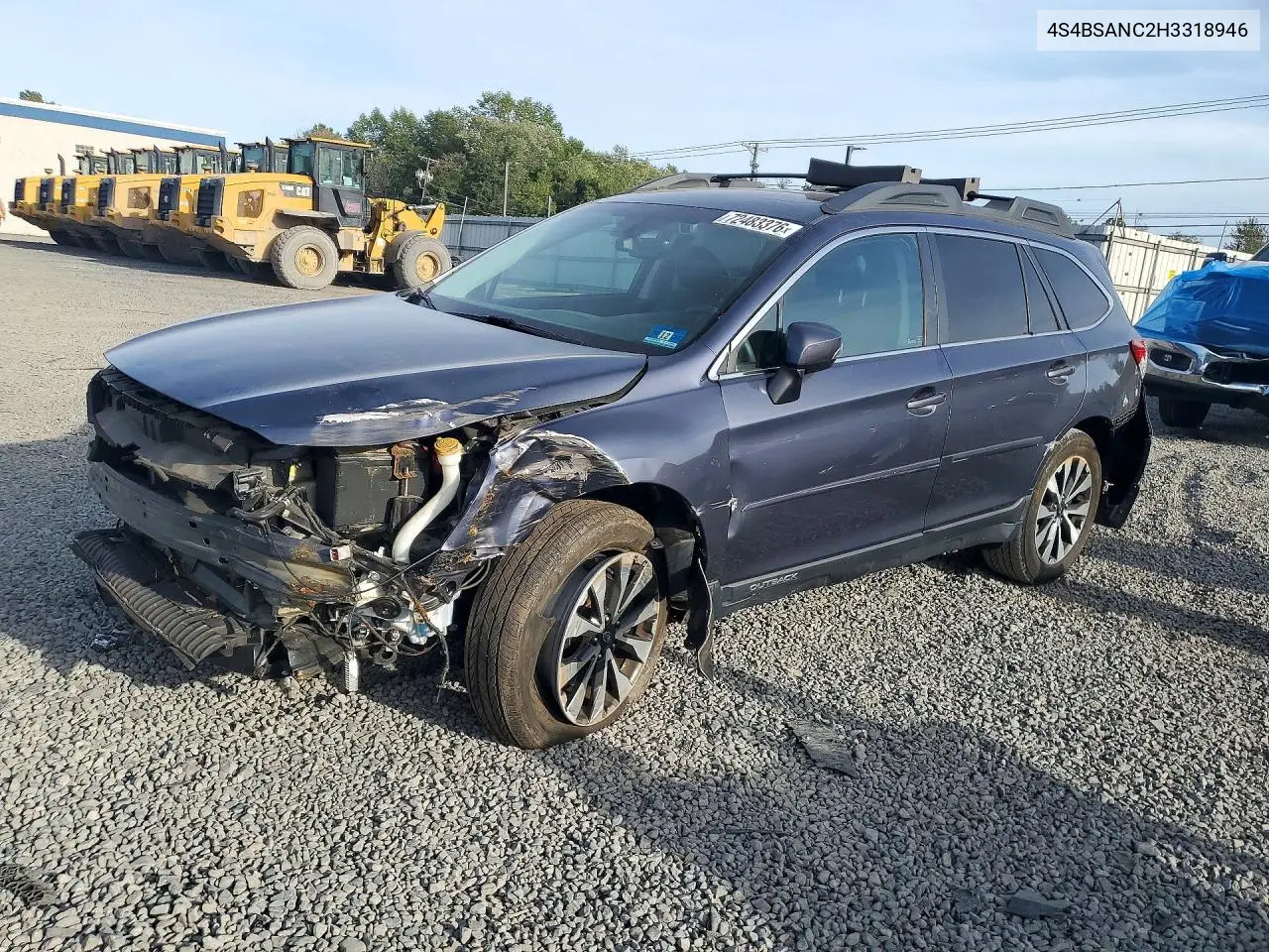 2017 Subaru Outback 2.5I Limited VIN 4S4BSANC2H3318946 фото 1