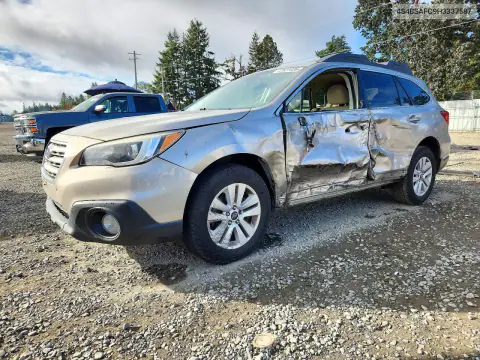 4S4BSAFC9H3337587 — 2017 Subaru Outback, Передняя часть, фото до ремонта
