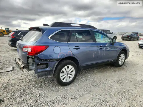 4S4BSAFC8J3269708 — 2018 Subaru Outback, фото 3 с аукциона Copart, Задняя часть